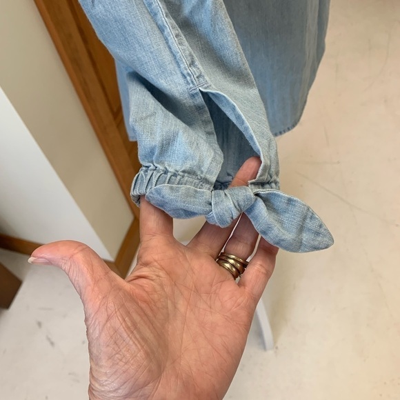 COPY - Vineyard Vines martinque off shoulder top summerevening chambray size0 - Picture 6 of 6